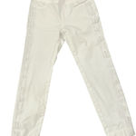 Soft Surroundings Womens  White Pull On Jeans Lace Side Detail Small Petite‎ Photo 0