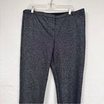 Carlisle  Collection Black Silver Glitter Mid Rise Trouser Dress Pants Womens 16 Photo 5
