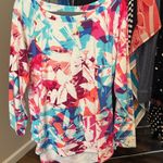 Talbots Multicolor Abstract Women's Sweatshirt Photo 0