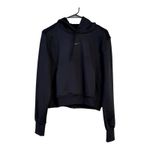 Nike NWT Women Black Hoodie Sweatshirt Therma Fit One Pullover Logo Fleece Photo 0