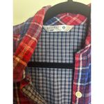 Riders By Lee  Plaid Button Shirt Tartan Women Size Small S Winter Button Up Photo 2