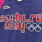 Sochi Russia Bosco Purple Pink 2014 Winter Olympics T Shirt Sz L / M Size L Photo 1