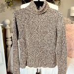 Mountain Lake Comfy Warm Sweater Heather Brown Turtleneck Pullover Vintage Thick Crochet Photo 0