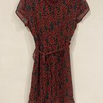 Bardot Faux Wrap Cherry Print Dress Size Medium EUC Photo 3