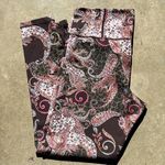Robert Graham High waste Leggings with Paisley and leopard print C15 Brown Size L Photo 5