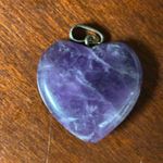 Amethyst Heart Pendant set in Sterling Silver Purple Photo 3