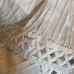 Cupshe  White Plunging Smocked Waist Cover Up Dress Crochet Lace Trim Size XL Photo 5