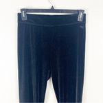 Victoria's Secret VICTORIA’S SECRET Black Velvet Glittery High Rise Elastic Waist Pant, Size Large Photo 5