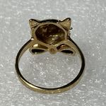 Head 10KT Yellow Gold Clyde Duneier Cat’s With Bow Ring 7 Photo 2