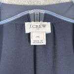 J Crew Shirt Womens XS Navy Blue Tie Neck Button Up Career Casual Versatile Photo 5