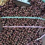 Loft Dot Shimmer Square Neck Midi Dress Size 10 Business Casual Boho Metallic Photo 14