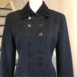 Ralph Lauren Military Faux Fur Lapel Double Breasted Black Wool Riding Coat Sz 6 Photo 11