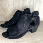 Carlos Santana Womens Sandals Boots DELLA Zip Closure Peep Toe Black Size 7 M Photo 1