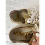 Sam Edelman Womens Pippy Lace up Sneaker Gold Smooth Leather Lace up Size 9.5 Photo 6