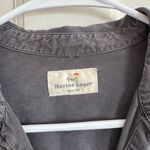 Marine layer  gray button front top size medium Photo 1