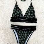 SheIn 🖤💚 Leaf Bikini•Size:M•NWOT💚🖤 Photo 0