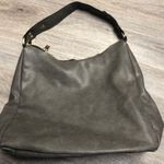 Large Gray Faux Leather Purse Photo 0