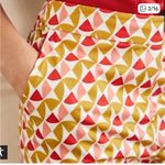 Boden Pink Orange Red White Elastic Waist Pull On Danby Trouser Pants 8R Size 8 Photo 1