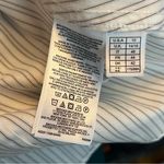 Brooks Brothers  Supima Cotton Ruffle Collar Striped Blouse Black White Size 10 Photo 8