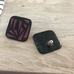 Vintage Geometric Print Pierced Earrings Photo 1