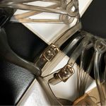 Diane Von Furstenberg DVF  Gladiator Style Jelly Sandals Rubber Grey Jellies Photo 11