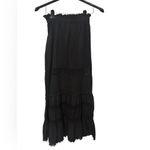 NWT MARIA CHER Coral Maxi Skirt BLACK Size Medium Photo 9