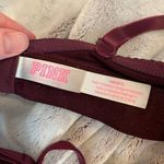 PINK - Victoria's Secret Victoria's Secret PINK Logo Wear Everywhere T-Shirt‎ Lined Bra Purple - Size 34D Photo 2