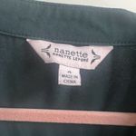 Nanette Lepore  Festive Green Chiffon Dress Holiday Party Pleated Front Photo 2