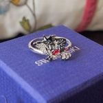 Swavorski NWT Looney Tunes Sylvester Motif Ring Size 58 Photo 2