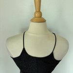 Vintage 1994 Black Metallic Sleeveless Full Length Prom Dress Size 4 Photo 6