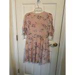 LC Lauren Conrad Pink Floral Mini Dress Size Medium Coquette Fairycore Whimsical Easter Spring Photo 4