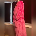 Juicy Couture Pink Plush Robe NWT Rhinestone Logo Sequin Back Size S/M Photo 3
