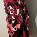 ECI NWT New York Black Purple Floral Print Scuba 3/4 Sleeve Midi Dress Size 8 Photo 1