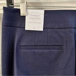 Talbots NWT  Chatham Crop Pants Size 6 Navy Blue Business Casual Summer Capri Photo 2