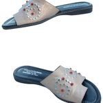 Donald Pliner Metallic Leather Shoe Rubber Flex Shoe Sandal Slide New NWT $285 Tan Size 6 Photo 1