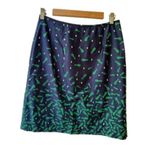 Essaye Surface Art Australian navy green Siamese cat print mini circle skirt XS Photo 0