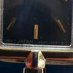 Seiko  Rare Luxury Ladies Watch Two-Tone Bracelet Case Blue Rectangular Dial Photo 6