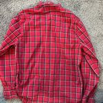 Chubbies  Red Plaid Button Down Long‎ Sleeve Shirt Women's Medium Photo 6