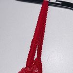 Old Navy Y2K Babydoll‎ Red Lace Trim Tank Top size M  Photo 4