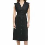 Calvin Klein Linen Blend Sheath Dress Photo 1