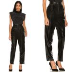 Joie Ducor Faux Leather Trousers in Black Caviar Photo 0
