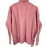 New J.ING Chunky Cable Knit Turtleneck Pink Pullover Sweater Honkai Cosplay F Size undefined Photo 0