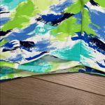 IBKUL Matilda Watercolor Golf Skirt Skort Turquoise Blue Green Size Large Photo 10