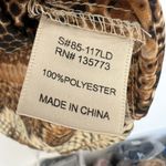 Blush snake print mini dress XSMALL Beige tan short sleeves animal print NEW Photo 8