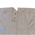 ZARA New Pinstriped Button Strapless Corset Blouse Top Womens Small Photo 3