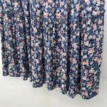 Knox Rose Boho Tiered Dress Floral Blue Pink Cottagecore Balloon Sleeves Size S Photo 4