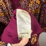 Anthropologie NWT  Maeve Meredith Embroidered Maxi Dress Purple/Orange M Photo 12