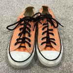 Converse Unisex Size 7 Orange Canvas Chuck Taylor Low Top Sneakers Photo 1