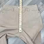 Liz Claiborne Audra Striped Straight Leg Casual Pants Tan 12 Photo 10