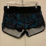 Lululemon  Athletica Blue and Black Patterned Athletic Shorts Photo 3